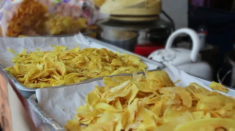 Durian chips Video stock 32877285