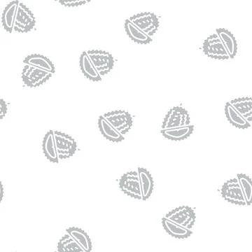 Durian fruit glyph vector seamless pattern Stockillustratie