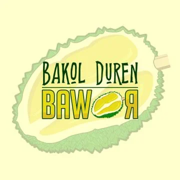 Durian fruit Vector Illustration Stock Illustration