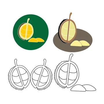 Durian icon Stock Illustration