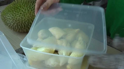 Durian packing Stock Footage 145534312