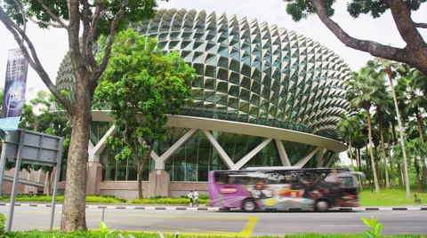 The Durian Shape of the Esplanade Vídeos de archivo 64381189