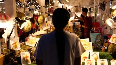 Durian stall Stock-Footage 132976888