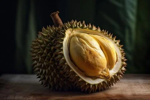 Durian, summer fruit Stock Photos