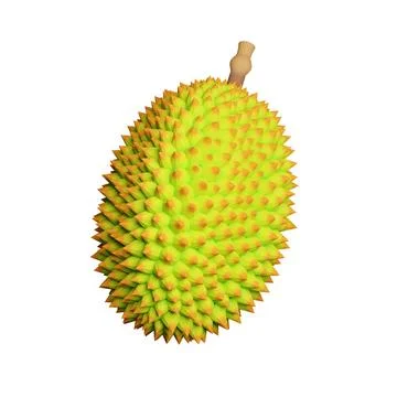 Durian thai fruit. 3d rendering Stock Illustration