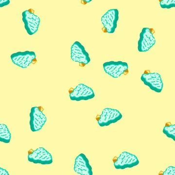 Durian tree jungle amazon isometric icon seamless pattern Stock Illustration