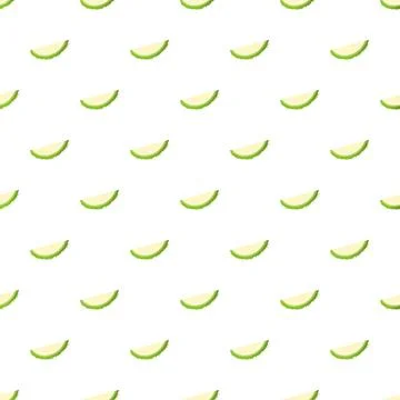 Durian tropical fruit pattern with repeating slices Stock Illustration