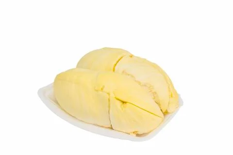 Durian on white background Stock Photos