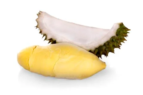 Durian on white background Stock Photos