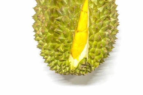 Durian on white Stock Photos