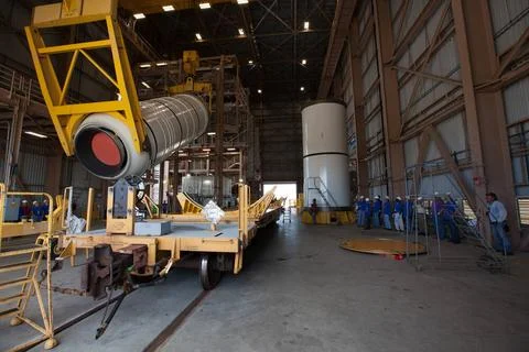 During a media tour of the Rotation, Processing and Surge Facility (RPSF) ... Stock Photos