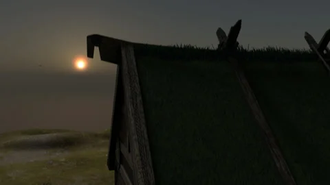 During the Vikings Time Visitation Stock Footage 165913864