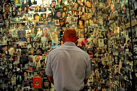 During a visit to the 9/11 Tribute Center in New York City Aug. 20, 2012, ... 写真素材