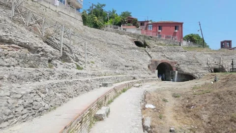 Durres ampitheatre Video stock 312672286