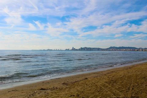 Durres Beach Foto stock