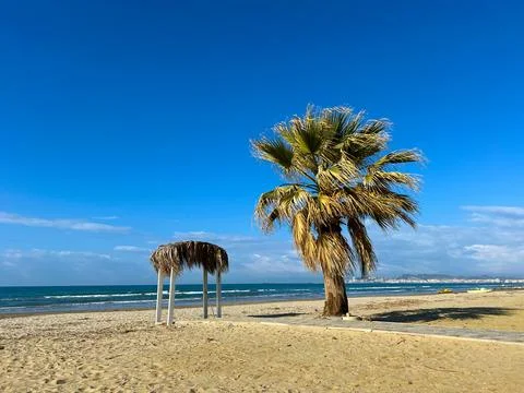 Durres Beach Foto stock