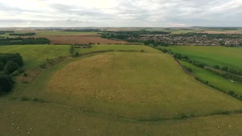 Durrington Walls 2016 Excavation, Epic Drone Clip, Stonehenge, Wiltshire, HD Stock Footage 297219181
