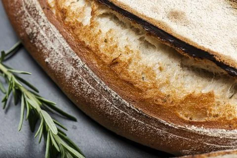 Durum Rosemary Bread Stock Photos