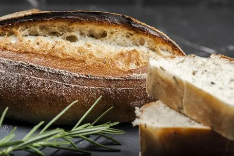 Durum Rosemary Bread Stock Photos