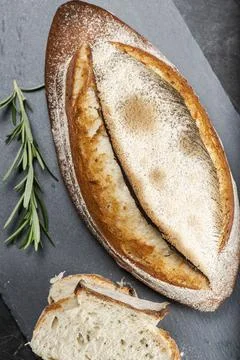 Durum Rosemary Bread Stock Photos