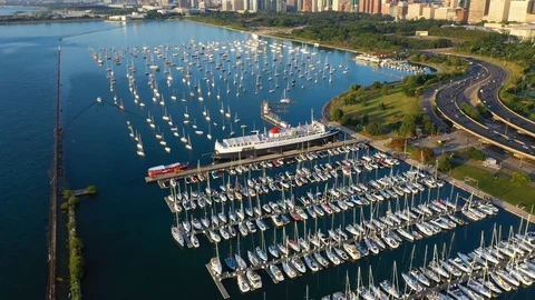 DuSable Harbor Chicago 库存影片 116293299