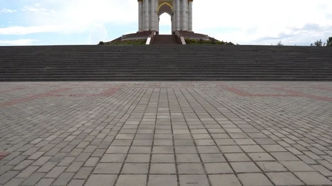 Dushanbe Independence Monument 122 Stock Footage 114691391