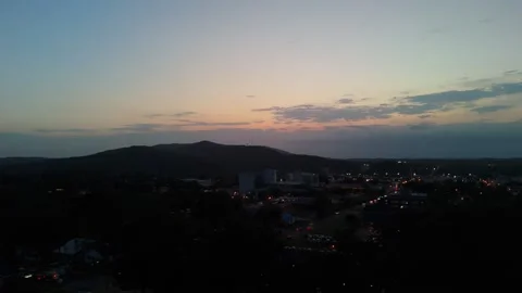 Dusk Aerial Stock Footage 290049203