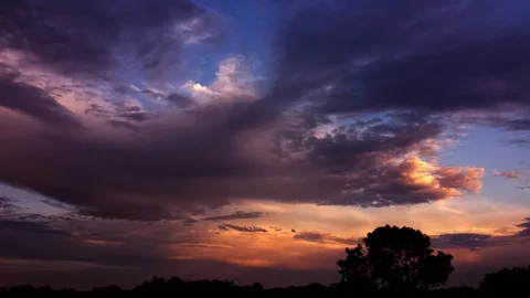 Dusk and Moon Time Lapse (2160p 23.976) Stock Footage 95544989