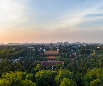 The dusk of Beijing Foto stock