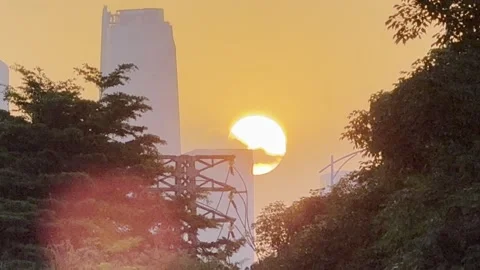 Dusk in the city Stock Footage 316013354