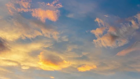 Dusk clouds dramatic sky - time lapse Stock Footage 97582736