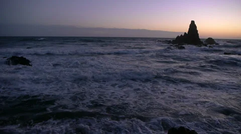 Dusk in the coral Sirens Stock Footage 35882565