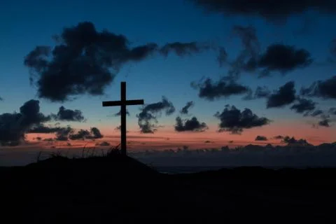 Dusk cross Stock Photos