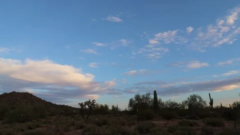 Dusk In The Desert Timelapse Stock-Footage 247105241