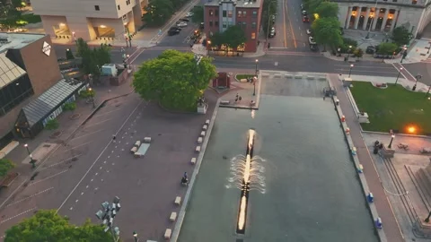 Dusk Dwindles - Syracuse, NY Stock Footage 336467061