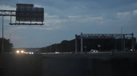 Dusk highway Video stock 40105634