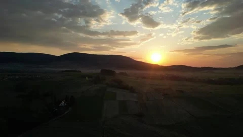 Dusk of the hill Stock Footage 306847879