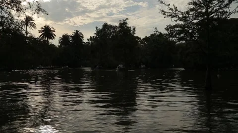 Dusk on a Lake Stockbeeldmateriaal 42900710