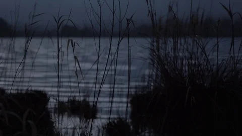 Dusk on the Lake Stock Footage 84566091
