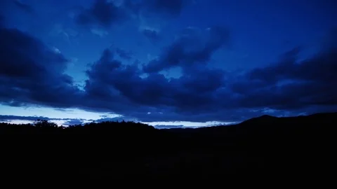 Dusk Late Evening after Sunset at Cades Cove the Smoky Mountains Stock Footage 82153528