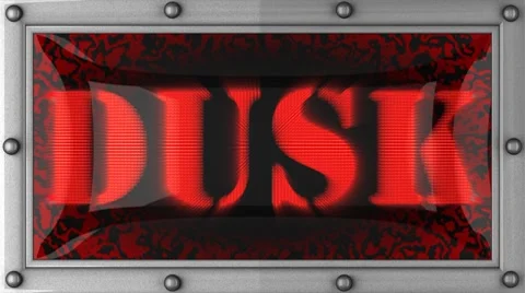 Dusk on led Stock Footage 8703341