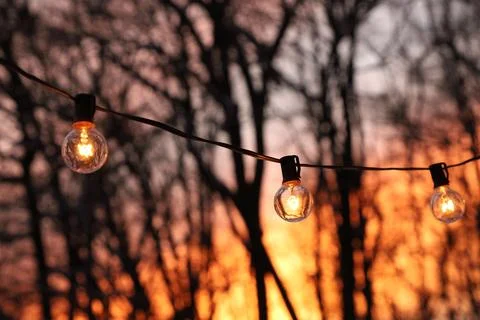 Dusk lights Stock Photos