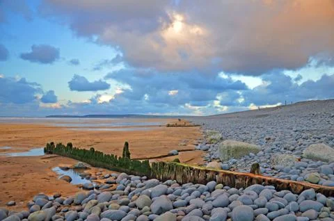 Dusk in North Devon Foto stock