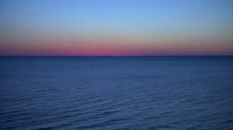 Dusk Ocean Stock Footage 1064942