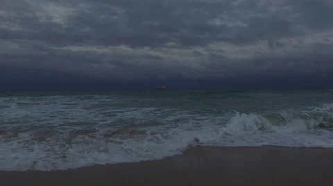 Dusk over the Ocean Video stock 59410986