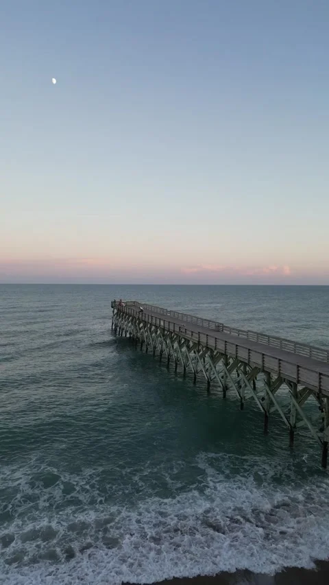 Dusk at the Pier Stock Footage 221424234