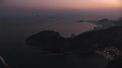 Dusk at Rio de Janeiro Stock Footage 314850275