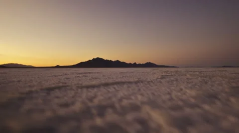 Dusk in Salt Flats, Utah Stock Footage 60793820