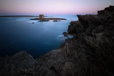 Dusk in Sardinia Stock Photos