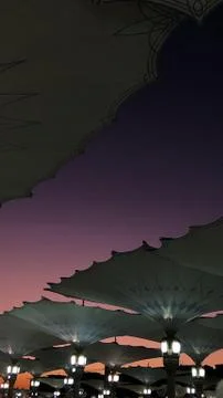 Dusk in Saudi 库存照片